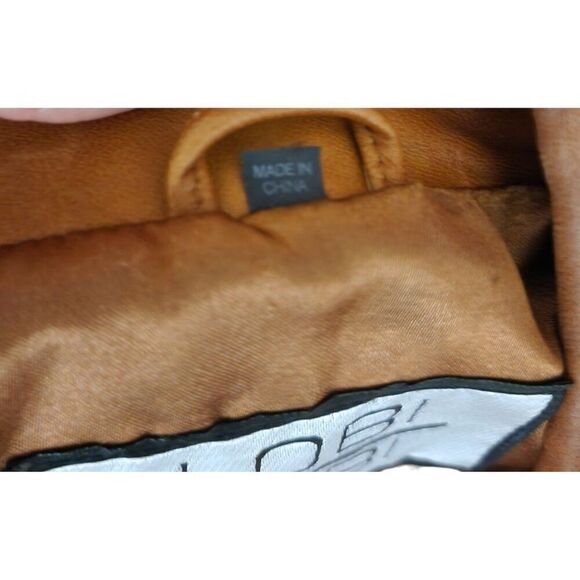 Vintage 90s Leather Button Front Driving Jacket Mens Size XL Brown - Picture 7 of 9